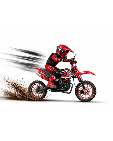MX49 49CC DIRT BIKE KIDS PEE WEE MOTORCYCLE ATV 50CC HYDRAULIC BRAKES RED
