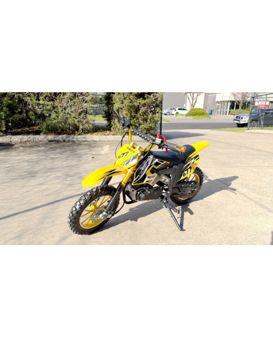 MX49 49CC DIRT BIKE KIDS PEE WEE MOTORCYCLE ATV 50CC HYDRAULIC BRAKES YELLOW