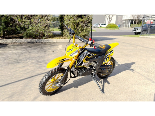 MX49 49CC DIRT BIKE KIDS PEE WEE MOTORCYCLE ATV 50CC HYDRAULIC BRAKES YELLOW