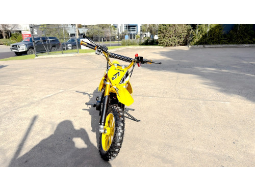MX49 49CC DIRT BIKE KIDS PEE WEE MOTORCYCLE ATV 50CC HYDRAULIC BRAKES YELLOW