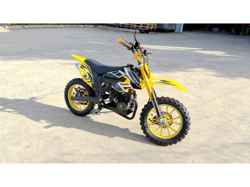 MX49 49CC DIRT BIKE KIDS PEE WEE MOTORCYCLE ATV 50CC HYDRAULIC BRAKES YELLOW