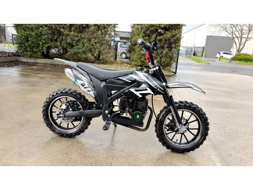 MX49 49CC DIRT BIKE KIDS PEE WEE MOTORCYCLE ATV 50CC HYDRAULIC BRAKES BLACK