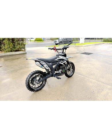 MX49 49CC DIRT BIKE KIDS PEE WEE MOTORCYCLE ATV 50CC HYDRAULIC BRAKES BLACK