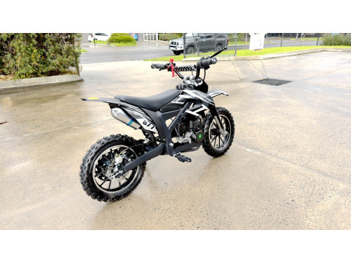 MX49 49CC DIRT BIKE KIDS PEE WEE MOTORCYCLE ATV 50CC HYDRAULIC BRAKES BLACK