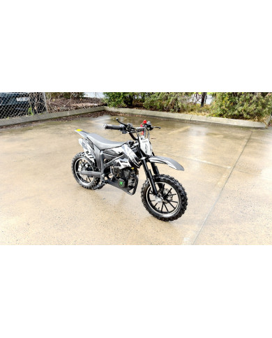 MX49 49CC DIRT BIKE KIDS PEE WEE MOTORCYCLE ATV 50CC HYDRAULIC BRAKES BLACK