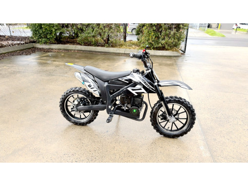 MX49 49CC DIRT BIKE KIDS PEE WEE MOTORCYCLE ATV 50CC HYDRAULIC BRAKES BLACK
