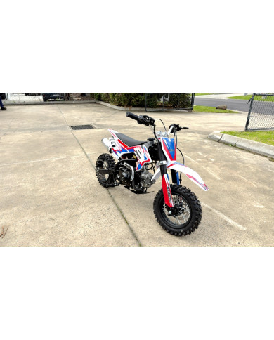 Bolt 50 50cc Kids Dirt Bike 4-Stroke Electric Start Safe Easy Fun Off Road AUTO BLUE
