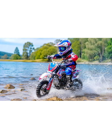 Bolt 50 50cc Kids Dirt Bike 4-Stroke Electric Start Safe Easy Fun Off Road AUTO BLUE
