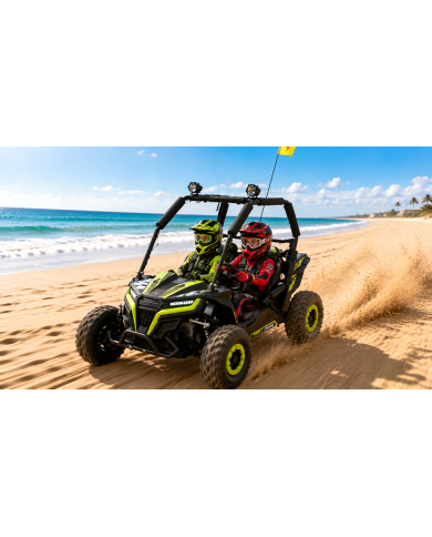 FORZA 1 K1 Dune Buggy 163CC 5.5HP Off Road UTV ATV 2 Seater 4 Wheel Go kart REV Green