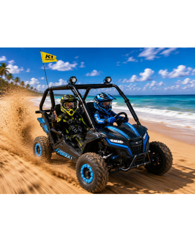 FORZA 1 K1 Dune Buggy 163CC 5.5HP Off Road UTV ATV 2 Seater 4 Wheel Go kart REV BLUE