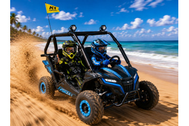 FORZA 1 K1 Dune Buggy 163CC 5.5HP Off Road UTV ATV 2 Seater 4 Wheel Go kart REV BLUE