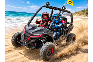 FORZA 1 K1 Dune Buggy 163CC 5.5HP Off Road UTV ATV 2 Seater 4 Wheel Go kart REV red