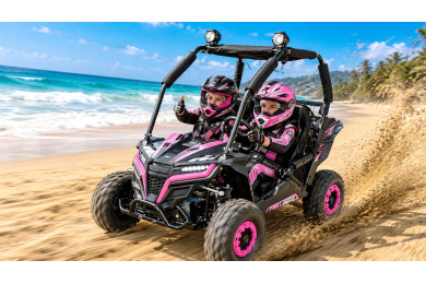 FORZA 1 K1 Dune Buggy 163CC 5.5HP Off Road UTV ATV 2 Seater 4 Wheel Go kart REV PINK