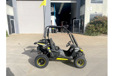 FORZA 1 K1 Dune Buggy 163CC 5.5HP Off Road UTV ATV 2 Seater 4 Wheel Go kart REVERSE YELLOW
