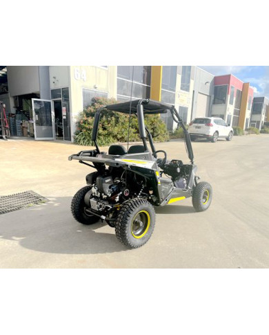 FORZA 1 K1 Dune Buggy 163CC 5.5HP Off Road UTV ATV 2 Seater 4 Wheel Go kart REVERSE YELLOW