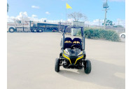 FORZA 1 K1 Dune Buggy 163CC 5.5HP Off Road UTV ATV 2 Seater 4 Wheel Go kart REVERSE YELLOW