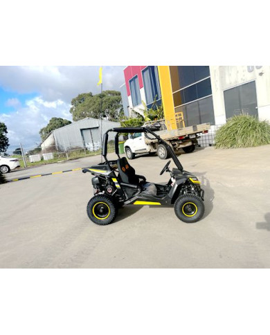 FORZA 1 K1 Dune Buggy 163CC 5.5HP Off Road UTV ATV 2 Seater 4 Wheel Go kart REVERSE YELLOW