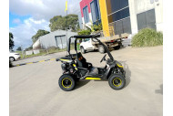 FORZA 1 K1 Dune Buggy 163CC 5.5HP Off Road UTV ATV 2 Seater 4 Wheel Go kart REVERSE YELLOW