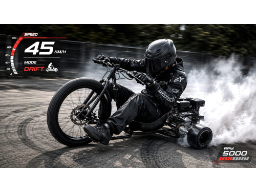 DRIFT-X 6.5HP 200CC MOTORISED DRIFT TRIKE HUFFY SLIDER FAT BOY REDUCTION GEARBOX