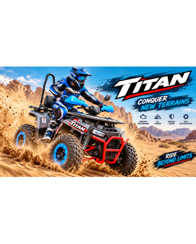 TITAN 125cc 1+1 Quad Bike Semi Auto Electric Start Reverse YX Engine TEEN ADULT