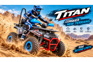 TITAN 125cc 1+1 Quad Bike Semi Auto Electric Start Reverse YX Engine TEEN ADULT