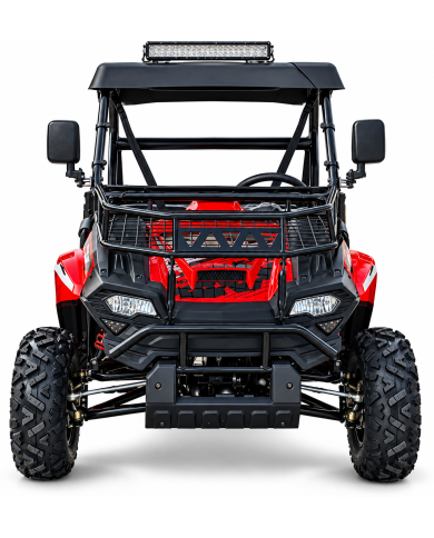 200cc Farm UTV with Manual Dump Bed WorkHorse 200 EFI Alloy Rim Hard Plastic Roof Led Lights Windscreen