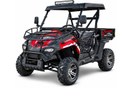 200cc Farm UTV with Manual Dump Bed WorkHorse 200 EFI Alloy Rim Hard Plastic Roof Led Lights Windscreen