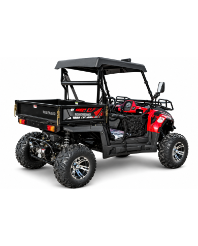 200cc Farm UTV with Manual Dump Bed WorkHorse 200 EFI Alloy Rim Hard Plastic Roof Led Lights Windscreen