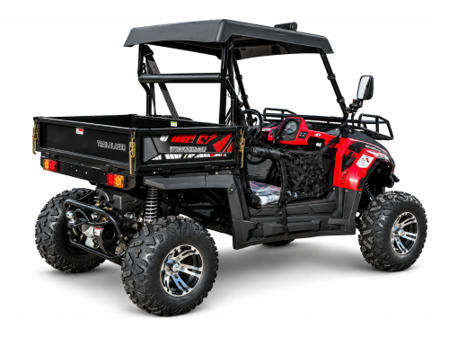 200cc Farm UTV with Manual Dump Bed WorkHorse 200 EFI Alloy Rim Hard Plastic Roof Led Lights Windscreen