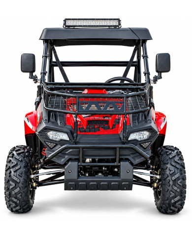 200cc Farm UTV with Manual Dump Bed WorkHorse 200 EFI Alloy Rim Hard Plastic Roof Led Lights Windscreen