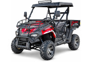 200cc Farm UTV with Manual Dump Bed WorkHorse 200 EFI Alloy Rim Hard Plastic Roof Led Lights Windscreen