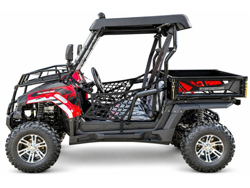 200cc Farm UTV with Manual Dump Bed WorkHorse 200 EFI Alloy Rim Hard Plastic Roof Led Lights Windscreen