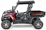 200cc Farm UTV with Manual Dump Bed WorkHorse 200 EFI Alloy Rim Hard Plastic Roof Led Lights Windscreen