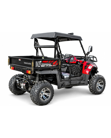 200cc Farm UTV with Manual Dump Bed WorkHorse 200 EFI Alloy Rim Hard Plastic Roof Led Lights Windscreen