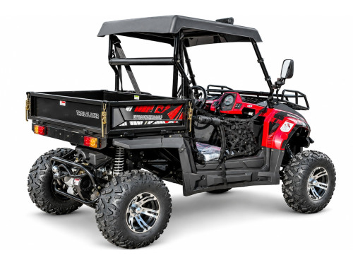 200cc Farm UTV with Manual Dump Bed WorkHorse 200 EFI Alloy Rim Hard Plastic Roof Led Lights Windscreen