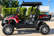 200cc Farm UTV with Manual Dump Bed WorkHorse 200 EFI Alloy Rim Hard Plastic Roof Led Lights Windscreen