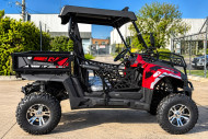200cc Farm UTV with Manual Dump Bed WorkHorse 200 EFI Alloy Rim Hard Plastic Roof Led Lights Windscreen