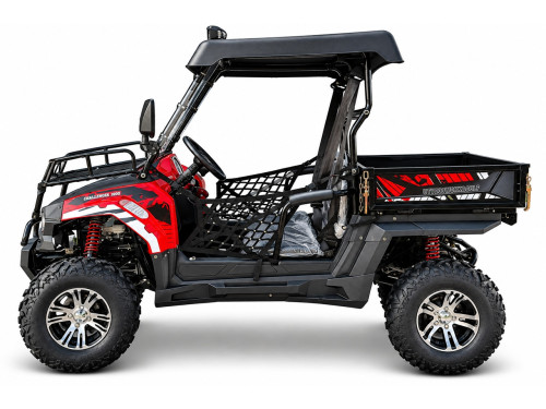 200cc Farm UTV with Manual Dump Bed WorkHorse 200 EFI Alloy Rim Hard Plastic Roof Led Lights Windscreen