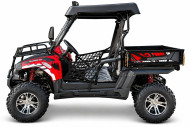 200cc Farm UTV with Manual Dump Bed WorkHorse 200 EFI Alloy Rim Hard Plastic Roof Led Lights Windscreen