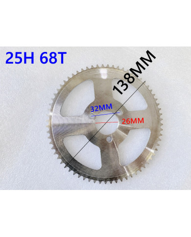 68 Teeth T8F Rear Back Chain Sprocket Cog PIT PRO TRAIL QUAD DIRT BIKE ATV KART