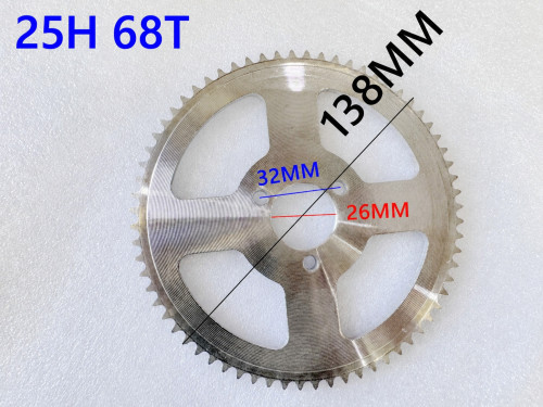 68 Teeth T8F Rear Back Chain Sprocket Cog PIT PRO TRAIL QUAD DIRT BIKE ATV KART