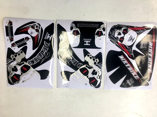 SKULL HONDA CRF 50 STICKERS GRAPHICS KIT DIRT/PIT 50/70/110/125CC PITPRO