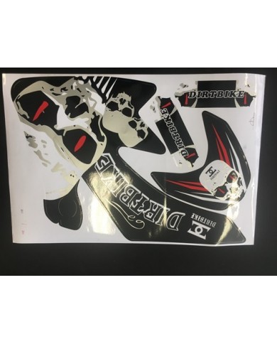 SKULL HONDA CRF 50 STICKERS GRAPHICS KIT DIRT/PIT 50/70/110/125CC PITPRO SKULL HONDA CRF 50 STICKERS GRAPHICS KIT DIRT/PIT 50/70/110/125CC PITPRO
