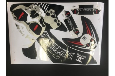 SKULL HONDA CRF 50 STICKERS GRAPHICS KIT DIRT/PIT 50/70/110/125CC PITPRO SKULL HONDA CRF 50 STICKERS GRAPHICS KIT DIRT/PIT 50/70/110/125CC PITPRO