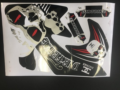 SKULL HONDA CRF 50 STICKERS GRAPHICS KIT DIRT/PIT 50/70/110/125CC PITPRO