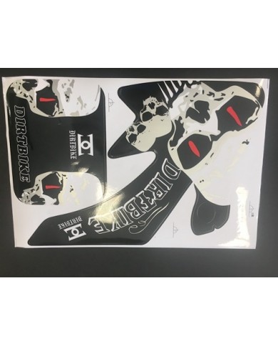 SKULL HONDA CRF 50 STICKERS GRAPHICS KIT DIRT/PIT 50/70/110/125CC PITPRO SKULL HONDA CRF 50 STICKERS GRAPHICS KIT DIRT/PIT 50/70/110/125CC PITPRO