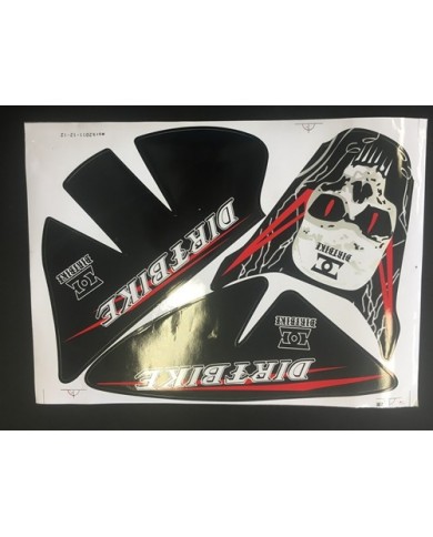 SKULL HONDA CRF 50 STICKERS GRAPHICS KIT DIRT/PIT 50/70/110/125CC PITPRO SKULL HONDA CRF 50 STICKERS GRAPHICS KIT DIRT/PIT 50/70/110/125CC PITPRO