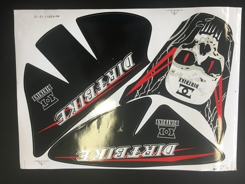 SKULL HONDA CRF 50 STICKERS GRAPHICS KIT DIRT/PIT 50/70/110/125CC PITPRO