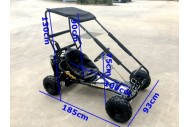 200cc 6.5HP Go Kart Wet Clutch Dune Buggy ATV Quad 4 Stroke Top Roll Cage